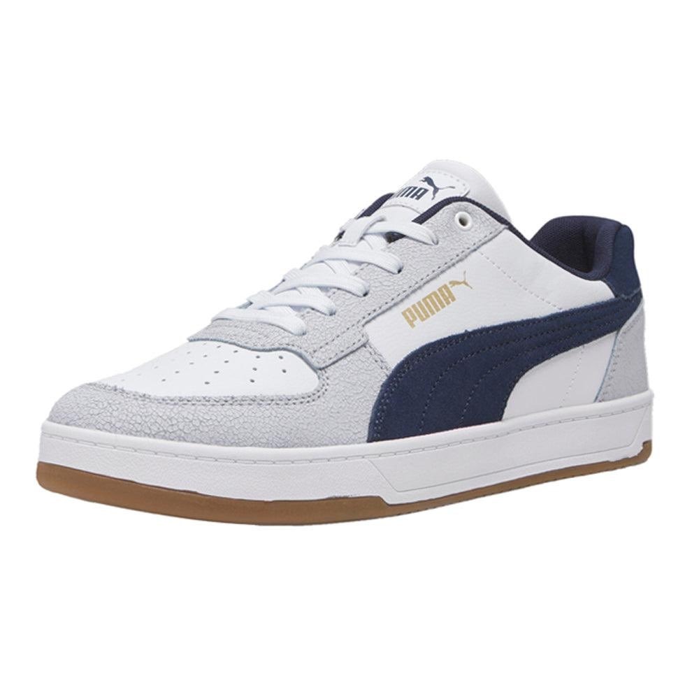 Puma Caven 2.0 Fractured‎ Lace Up Sneakers Casual Shoes Mens Sz 8 White Blue NEW